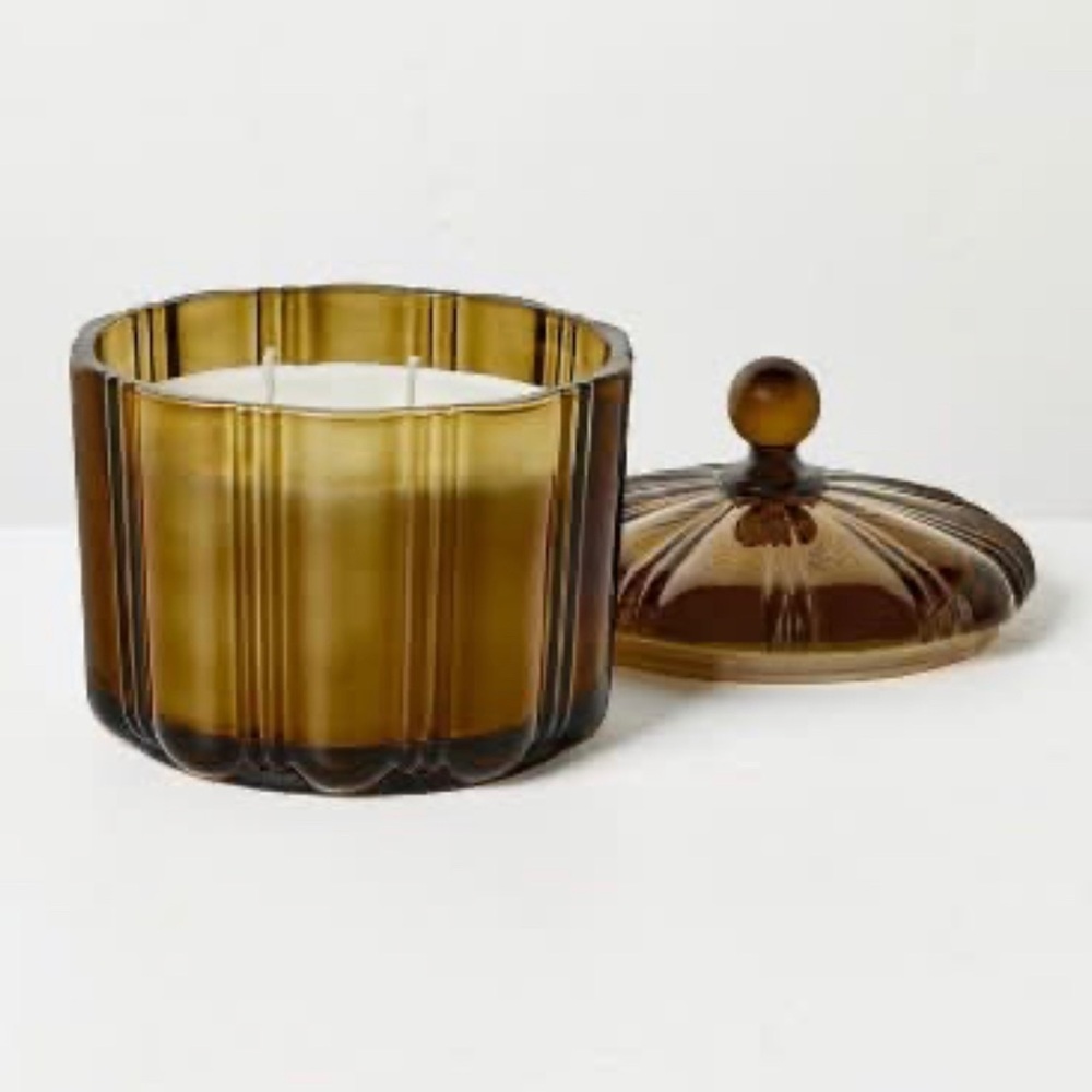 Hearth & Hand with Magnolia 2 Wick Lidded Jar Candle, Cozy Cardamom 12 oz